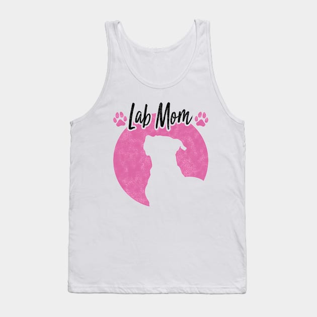 Lab Mom, Labrador Retriever lover Mother's Day Tank Top by BenTee